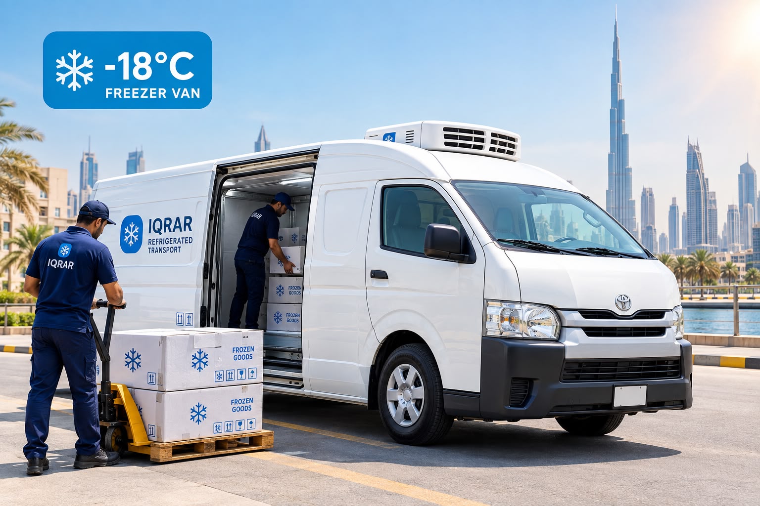 Refrigerated Van Rental Dubai: -18°C Freezer Vans for Frozen Goods
